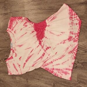 Pink & White Tie-dye Shirt